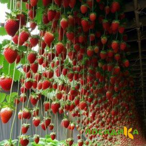 Клубника ампельная Анастасия купить по цене от 370р. в интернет-магазине «Посадика» с доставкой почтой в в Великий Новгороде и по всей России – [изображение №1].
